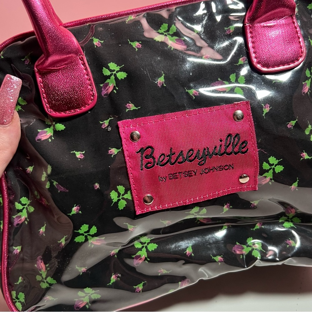Y2K mcbling betseyville by Betsey Johnson floral mini bag - Picture 3 of 7
